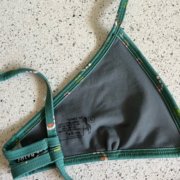 Large, lama print, Jolyn triangle bikini top - Picture 3 of 3